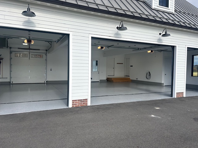 After Garage Floor Coating - Polished Polyaspartic Finish